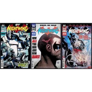 DC Comics Nightwing 3x Comic Lot Annual #1, 2, and Issue 50 Ric Grayson Origin